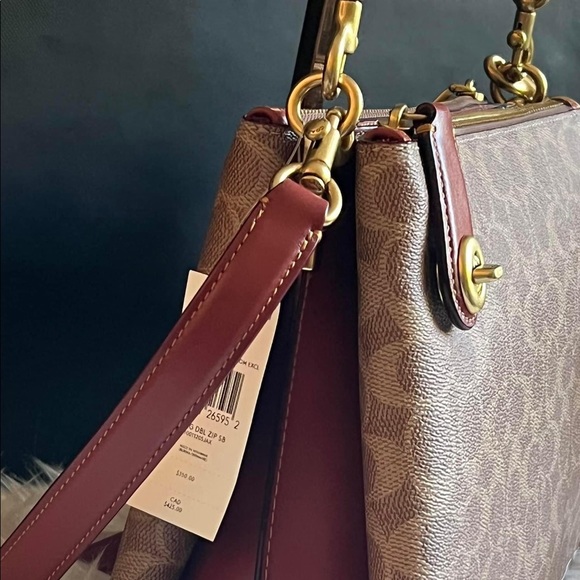 Bags Coach Double Zip Shoulder Bag In Signature Canvas Poshmark